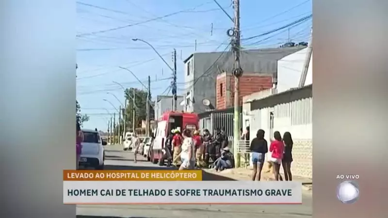 Homem sofre traumatismo grave após cair de telhado no Recanto das Emas, DF