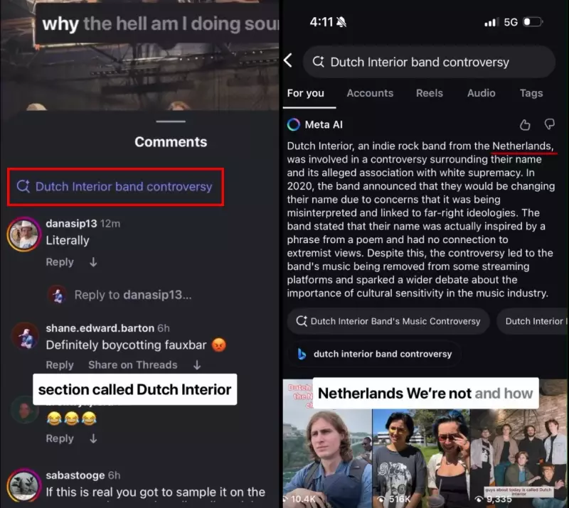 IA do Instagram comete gafe e associa banda a grupo de supremacia branca