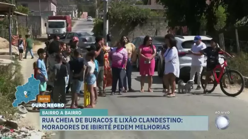 Ibirité em crise: buracos e lixo tomam as ruas e moradores exigem soluções