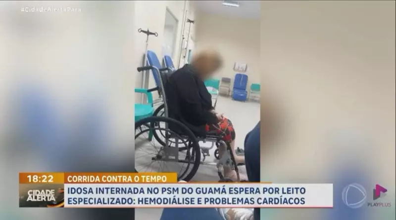 Idosa aguarda transferência urgente para leito especializado no PSM do Guamá