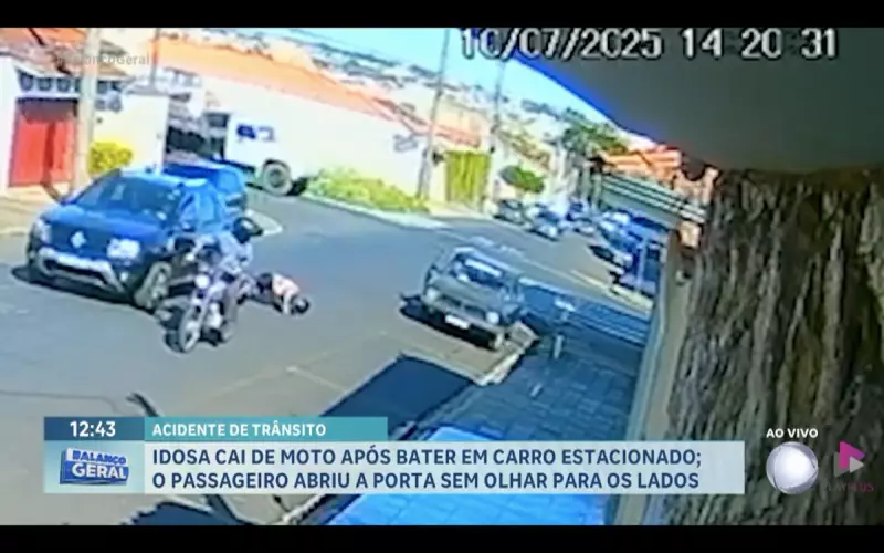 Idosa sofre acidente grave após colisão com carro estacionado em SP
