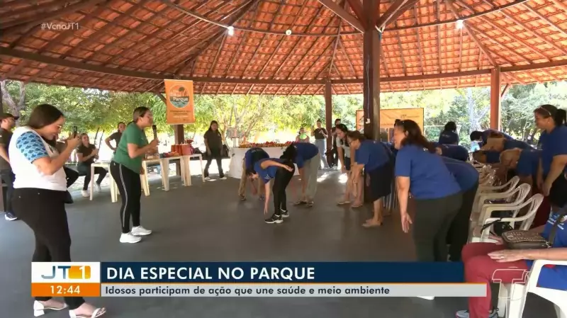 Idosos transformam o Parque da Cidade em palco de diversão e saúde em Santarém