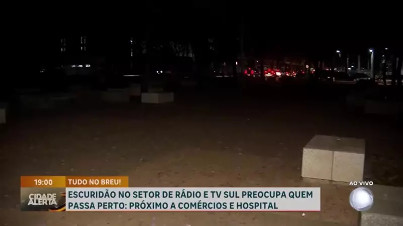 Iluminação Pública Deficiente no Setor de Rádio e TV Sul no DF Preocupa Moradores