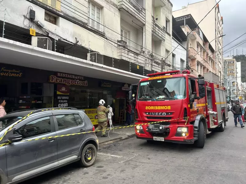 Incêndio atinge restaurante no centro de Juiz de Fora: veja detalhes
