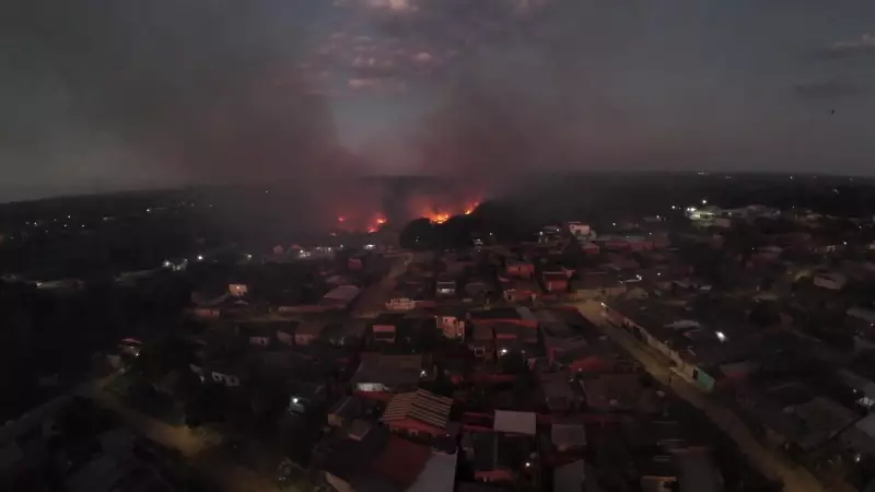 Incêndio de grandes proporções devasta vegetação em Rio Branco — Veja imagens impressionantes