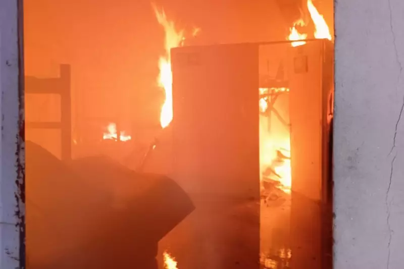 Incêndio destrói alojamento em SC, mas 20 trabalhadores escapam ilesos