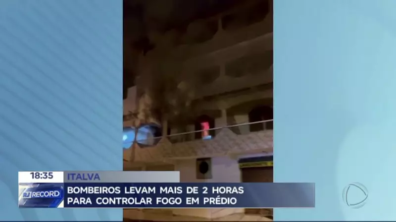 Incêndio em apartamento em Italva, RJ: Bombeiros controlam chamas e evitam tragédia maior