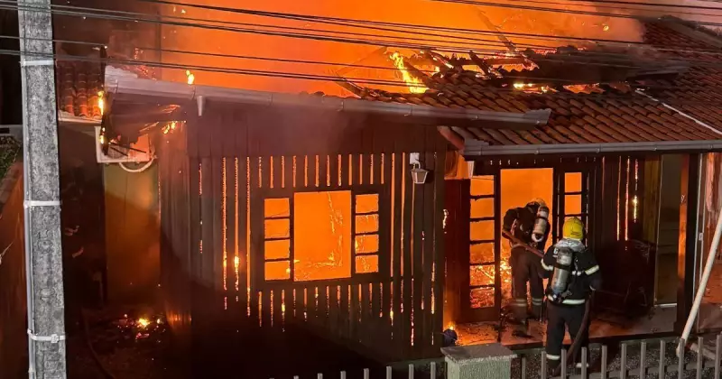 Incêndio em Itapema deixa morador ferido e resgata animais — Veja os detalhes!