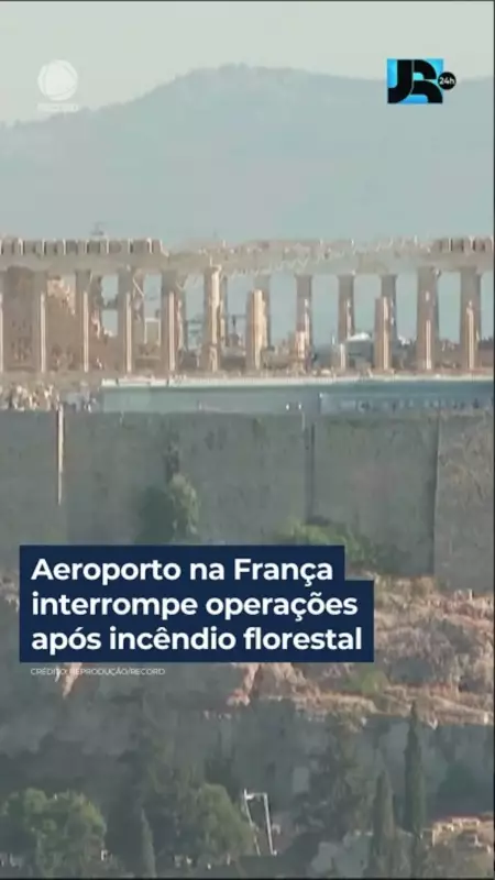 Incêndio florestal força fechamento de aeroporto na França — veja os impactos