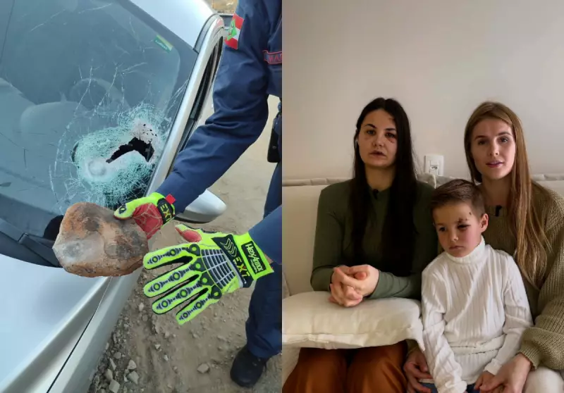 Influenciadora e família sofrem acidente assustador em SC: pedra solta atinge carro na rodovia