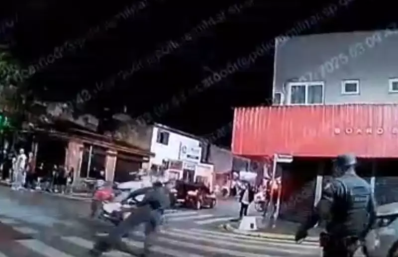 Jovem de 18 anos tenta fugir de blitz e atropela PM no litoral de SP — veja o vídeo chocante