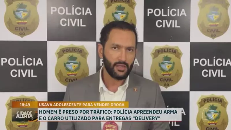 Jovem de 21 anos é preso por tráfico de drogas e corrupção de menores em Valparaíso de Goiás