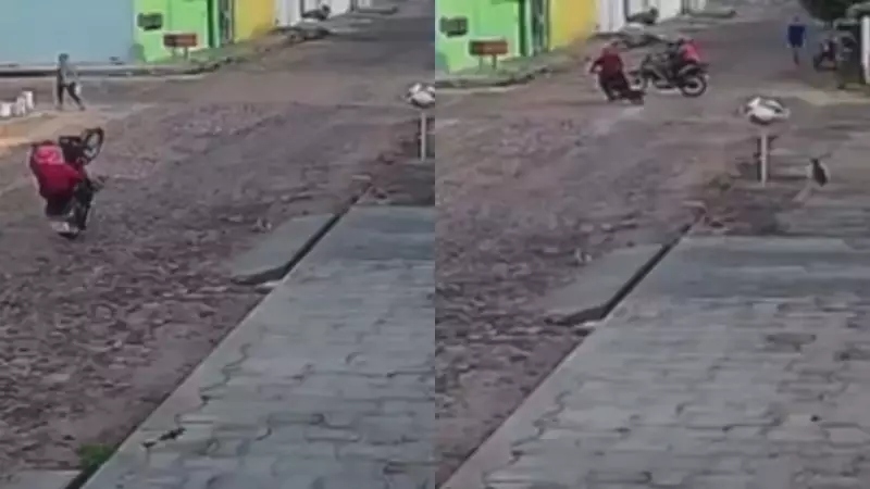 Jovem é indiciado após fazer grau de moto e causar acidente no litoral do Piauí — veja o vídeo chocante