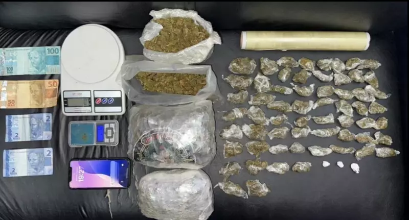 Jovem é preso com porções de cocaína e maconha prontas para venda em Presidente Epitácio