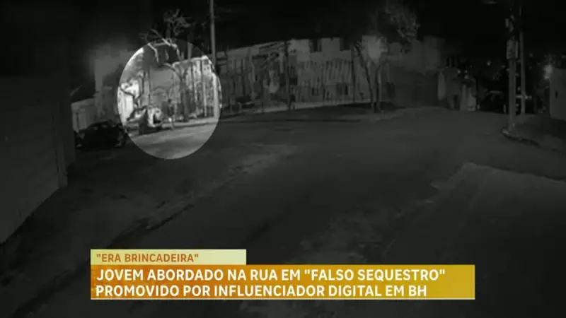 Jovem é vítima de falso sequestro armado por influenciador digital em BH