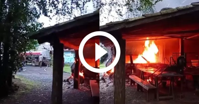 Jovem incendeia carro do avô após ter pedido negado em SC: veja detalhes