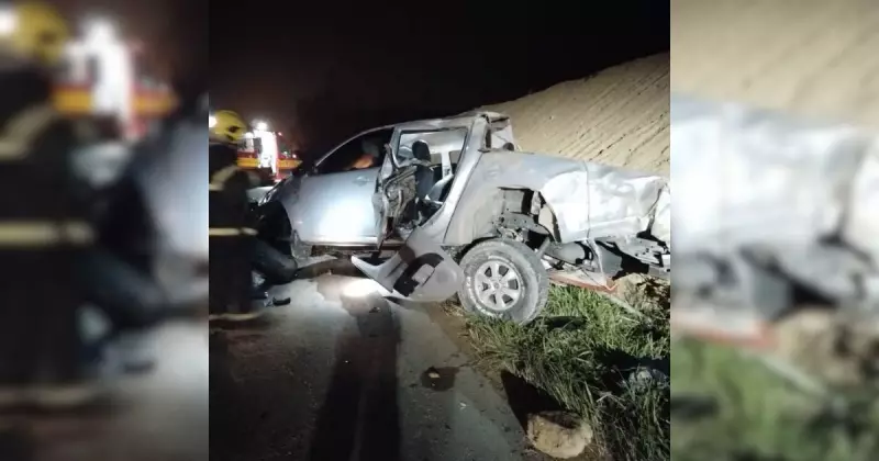 Jovem morre em acidente grave na SC-108 após ser arremessado de veículo