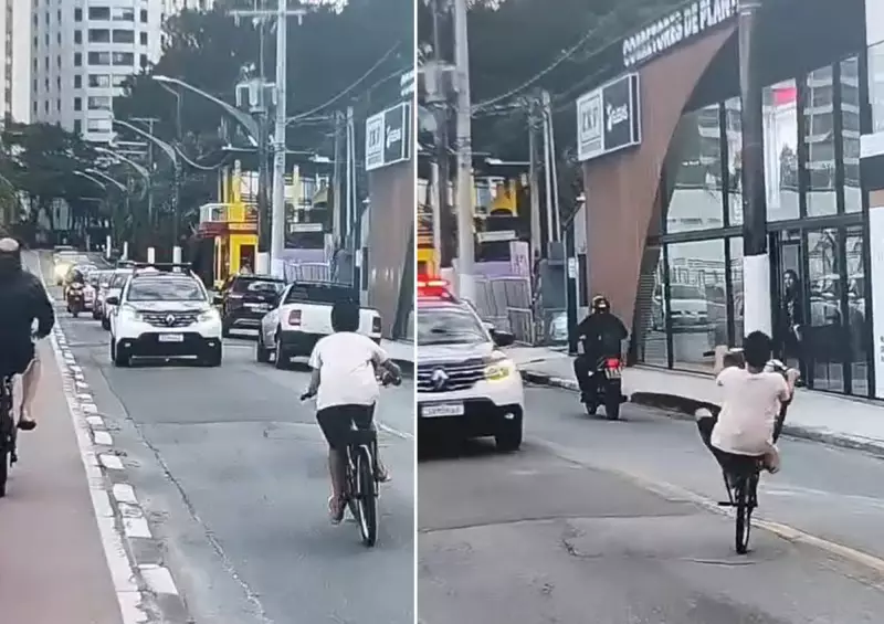 Jovens têm bicicletas apreendidas após empinar em frente a guardas no litoral de SP; veja vídeo