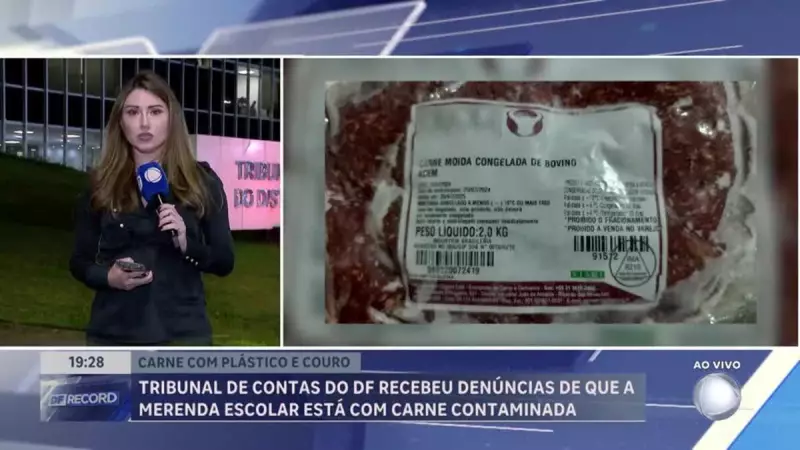 Justiça questiona presença de plástico e couro em carne da merenda escolar no DF