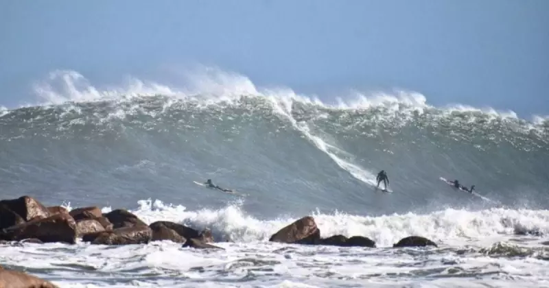 Laguna busca parceria global com cidade referência no surfe de ondas grandes