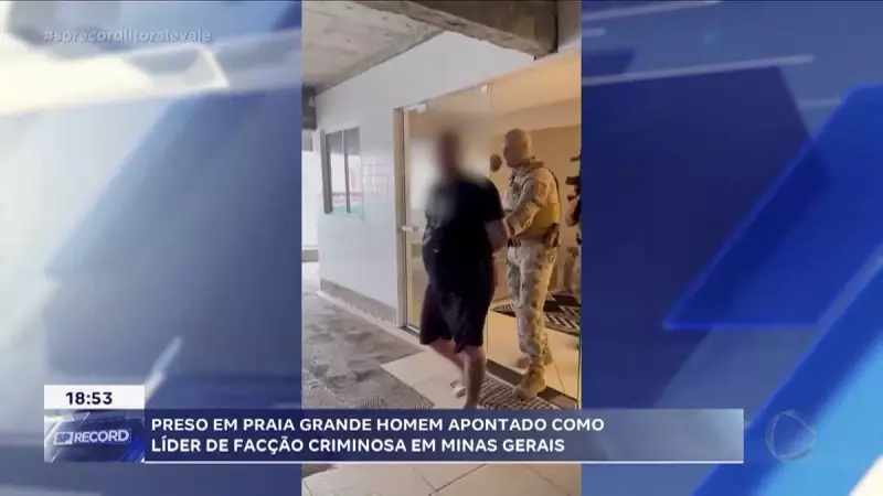 Líder de facção criminosa de Minas Gerais é capturado em praia do litoral paulista