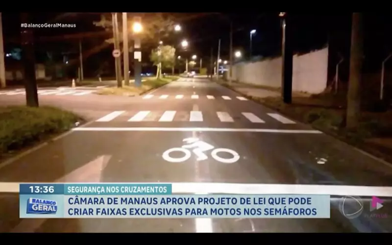 Manaus pode ganhar faixas exclusivas para motos nos semáforos: entenda o projeto