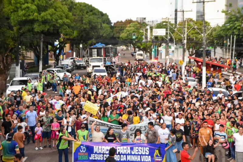 Marcha para Jesus toma as ruas de Macapá neste sábado com fé e celebração