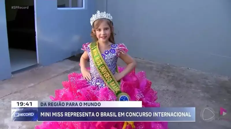 Maria Alice, Pequena Miss Brasil, se prepara para brilhar em concurso internacional na Colômbia