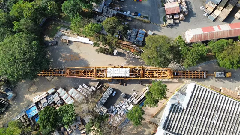 Megaoperação na Dutra: carga gigante de 800 toneladas e 135 metros será transportada neste fim de semana