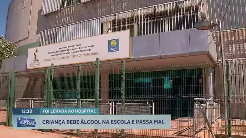 Menina intoxicada com álcool em escola do DF: Conselho Tutelar investiga caso chocante