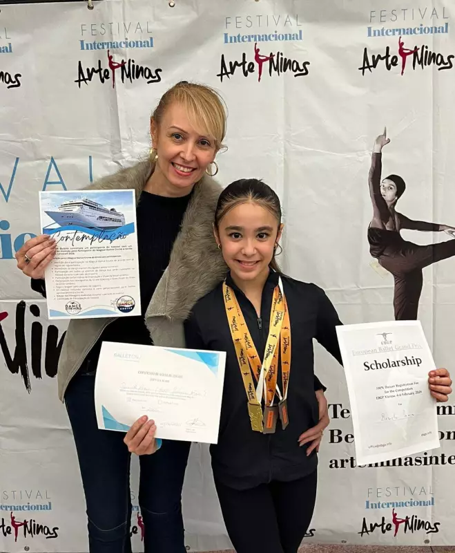Menina prodígio do balé mineiro, de apenas 10 anos, coleciona mais de 100 medalhas e se prepara para Grand Prix em Viena