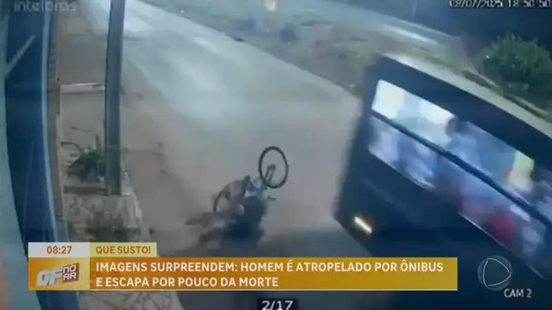 Milagre na BR-070: Homem escapa ileso após ser atropelado por ônibus no Entorno do DF
