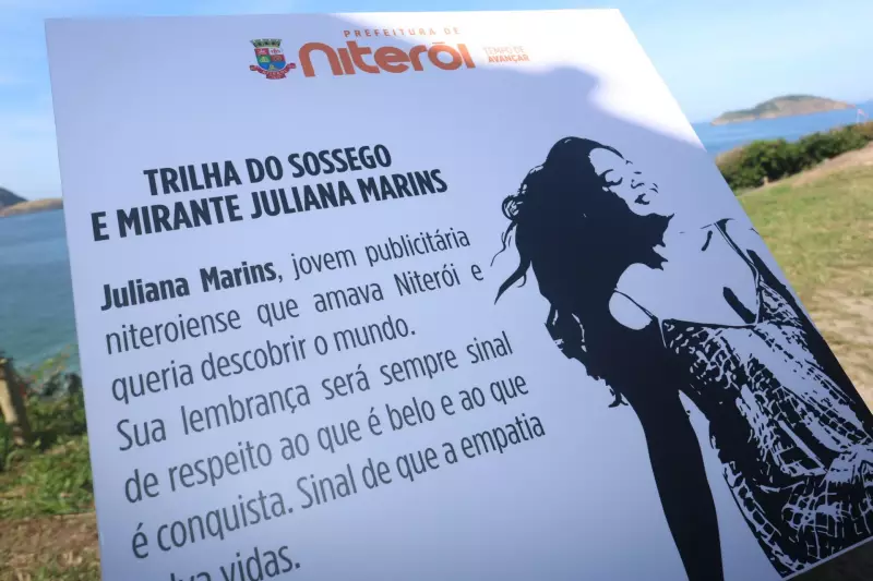 Mirante em Niterói homenageia Juliana Marins com placa inaugural nesta terça