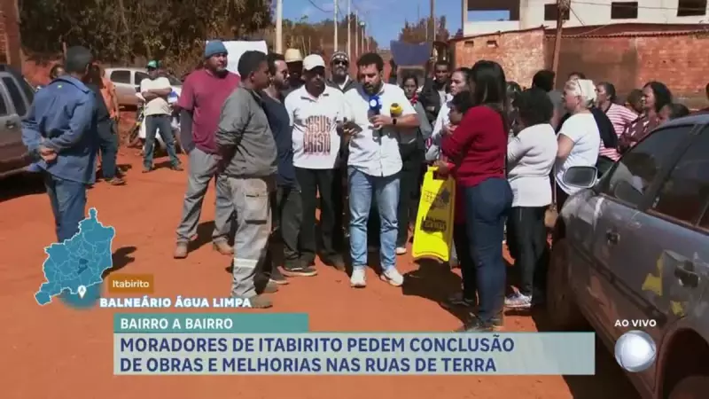 Moradores de Itabirito (MG) cobram asfalto e infraestrutura básica em bairros esquecidos