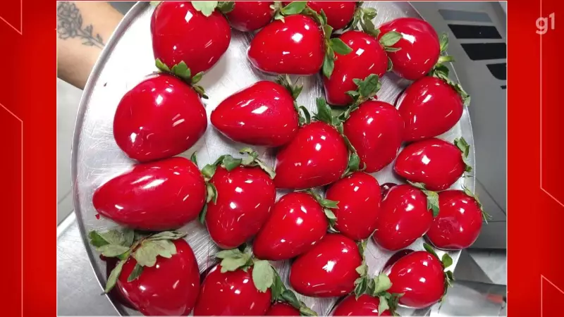 Morango do Amor vira febre no DF: preço da fruta dispara e até pizzaria renomada entra na onda