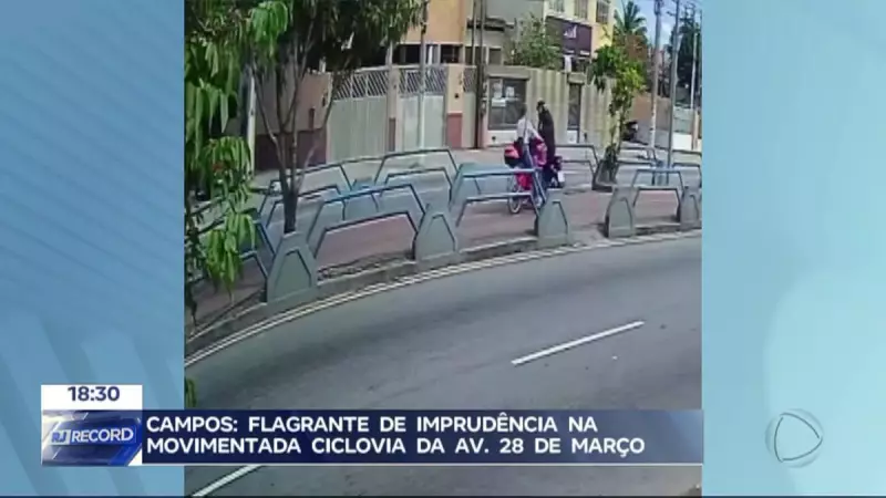 Motociclista invade ciclovia e causa acidente em Campos dos Goytacazes — confira os detalhes!