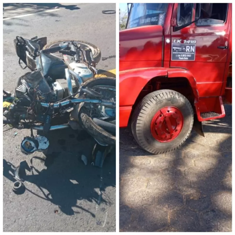 Motociclista morre em grave acidente com caminhão na MG-496, em Lassance