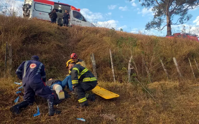 Motociclista sobrevive a queda de barranco em rodovia de São Lourenço e é resgatado após 9 horas