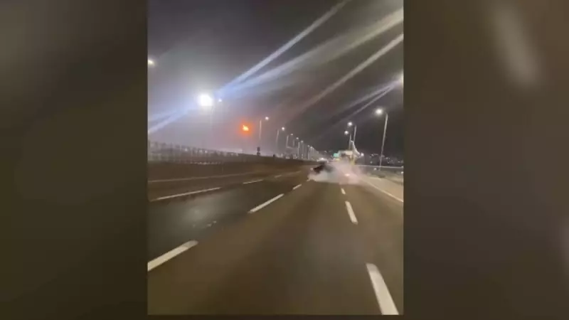 Motorista arrisca vida com cavalo de pau na Ponte Rio-Niterói; vídeo impressiona