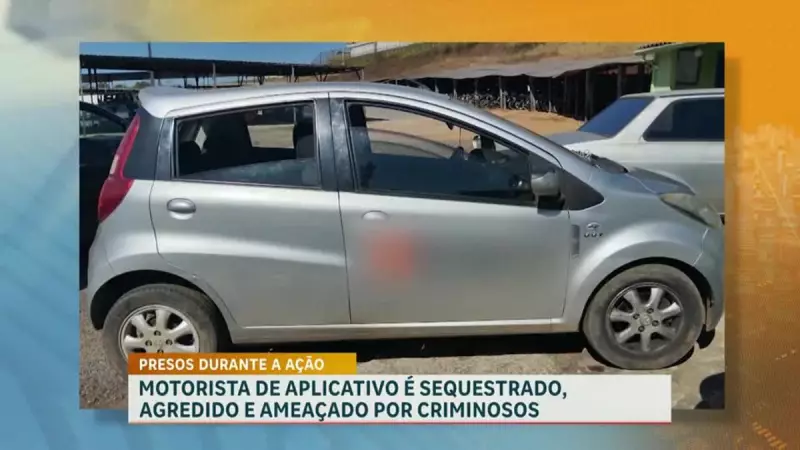 Motorista de aplicativo é sequestrado e mantido refém por casal em Minas Gerais