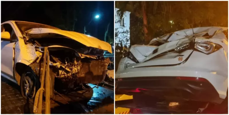 Motorista de app sofre assalto e tem carro destruído após acidente com avião em São Carlos