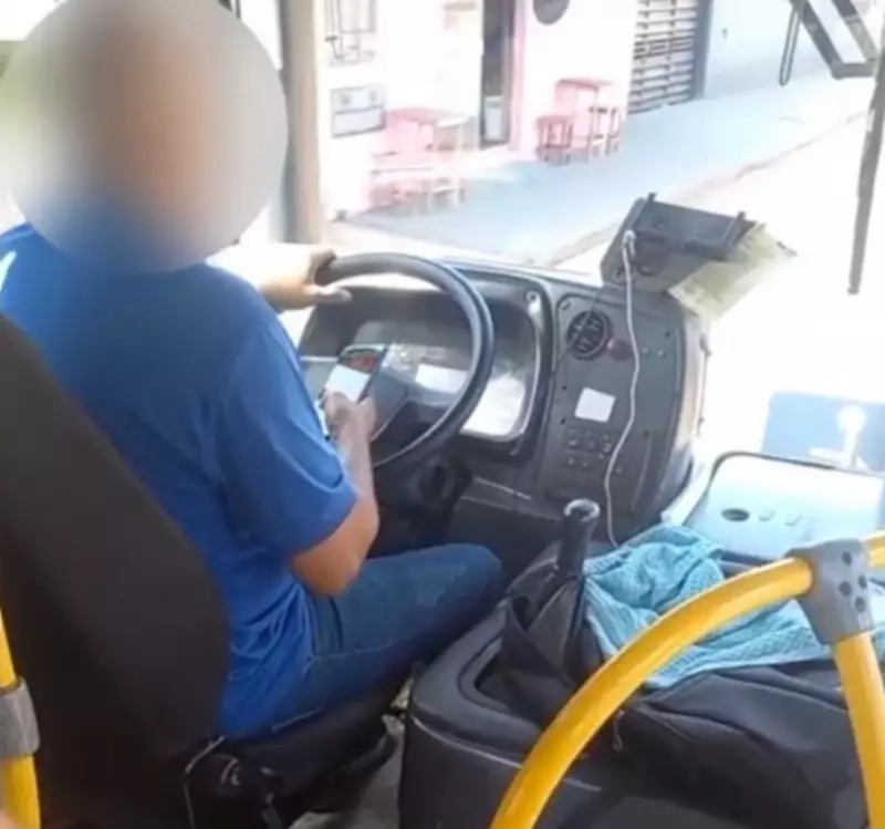 Motorista de ônibus é flagrado jogando 'Tigrinho' ao volante — passageira indignada viraliza vídeo