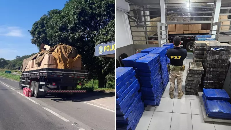 Motorista é preso com quase 3 toneladas de maconha escondidas em extintores de caminhão em SP