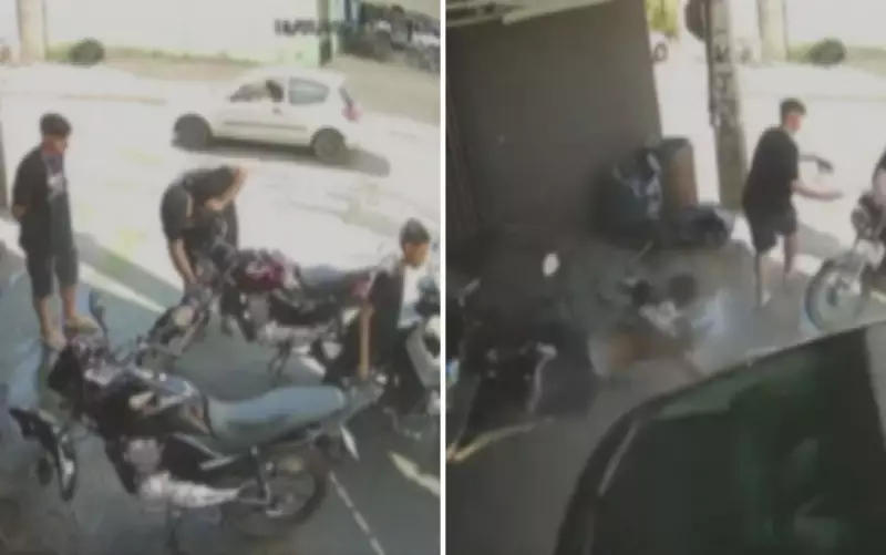 Motorista invade oficina e atropela adolescente em Goiás: vídeo chocante