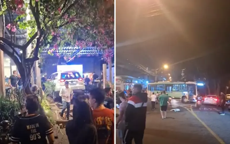 Motorista perde controle e invade bar após colisão com ônibus em Ribeirão Preto, SP