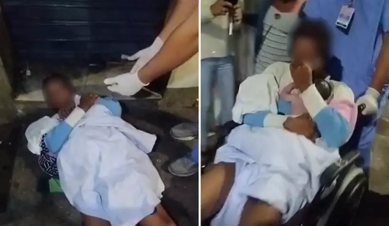 Mulher dá à luz na rua e abandona bebê em hospital de Vitória: caso choca a capital capixaba