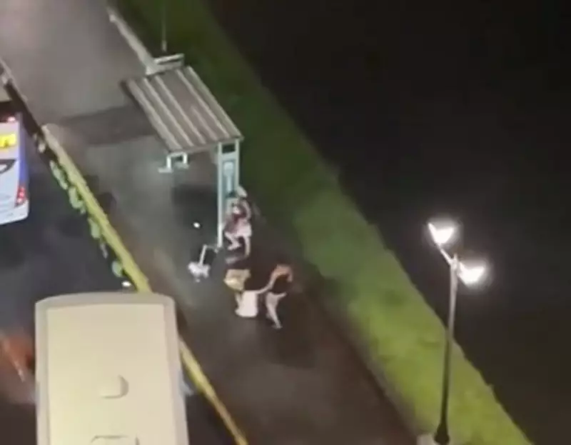 Mulher é arrastada no chão durante assalto em ponto de ônibus no Recife; veja o vídeo chocante