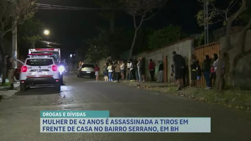 Mulher é assassinada a tiros na porta de casa em BH: polícia investiga possível ligação com tráfico de drogas