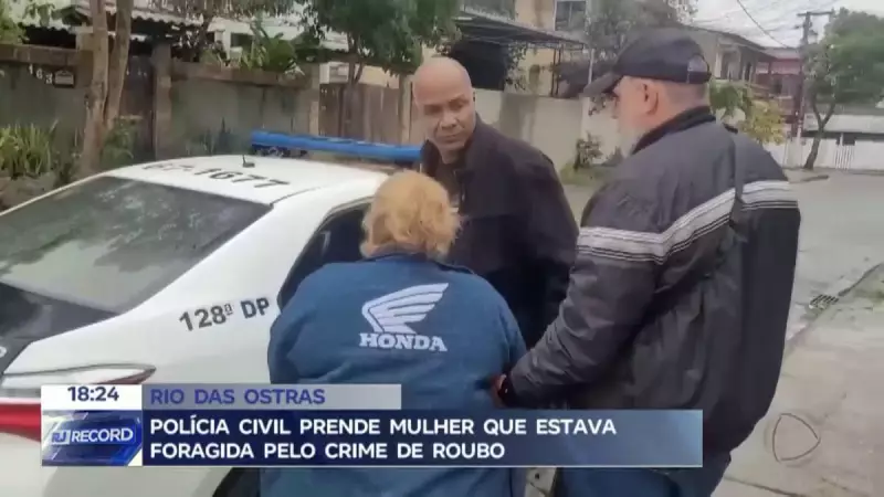 Mulher é presa pela Polícia Civil por roubo em área de milícia no Rio de Janeiro