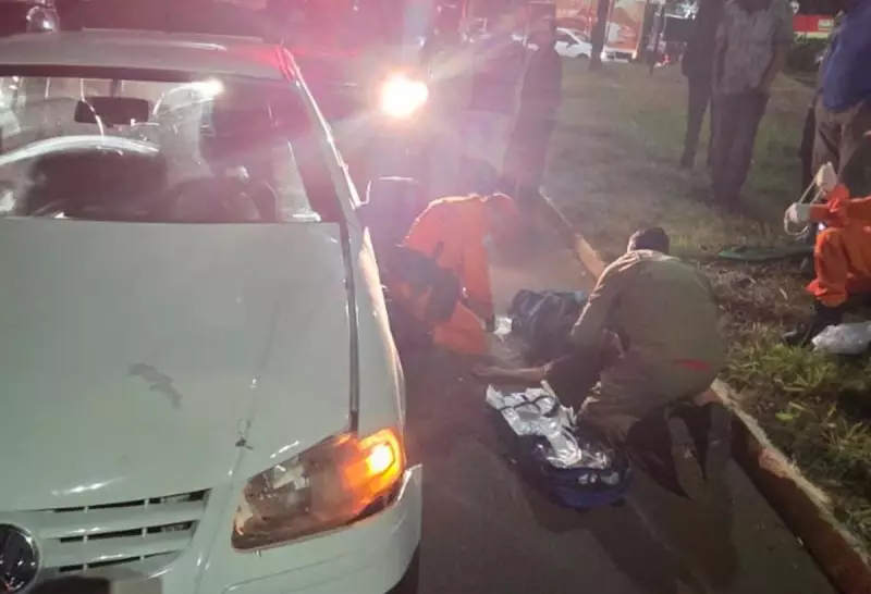 Mulher em estado grave após atropelamento chocante em Campo Grande — veja detalhes